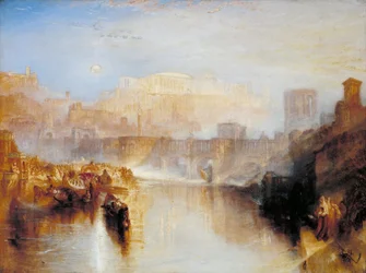 Oud Rome; Agrippina landt met de as van Germanicus